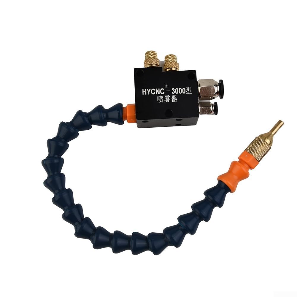 Eawfgtuw Tuyau de pulvérisation de lubrification pour liquide de refroidissement avec tube PU de 0,5 m et base magnétique pour machine de routeur CNC, tour, fraiseuse et machine de forage