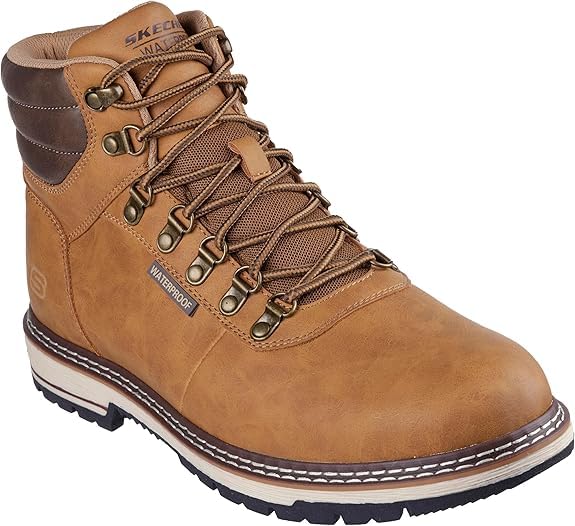 Skechers USA Corado-Jaxx - Botas de moda para hombre, trigo, 13
