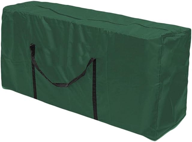 Amuse-MIUMIU 1 Piece Patio Furniture Storage Bag Garden Storage Bag for Christmas Trees Garden Cushion Storage Bag with Carry Handle & Zip (L: 173 x 76 x 51 cm)
