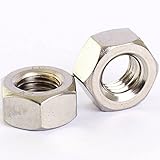 Bolt Base M6 ( 6mm )A2 Stainless Steel Hexagon Left Hand Thread Full Nuts Hex Reverse Nut - 2 Pack