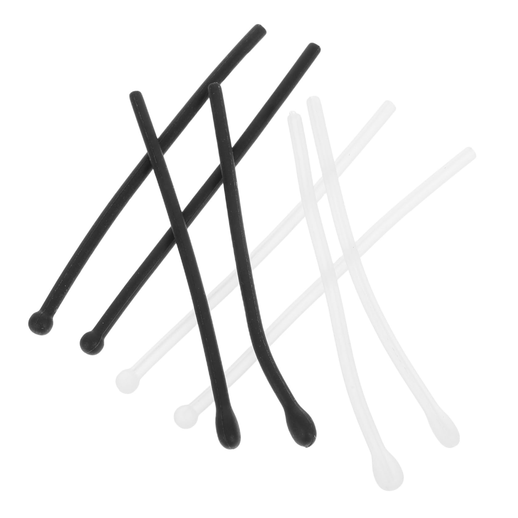 GOOHOCHY Glasses Retainer Anti-Slip Temple Covers 4 Pairs Silicone Ear Grips Universal Fit Comfortable Eyeglass Nose Pads