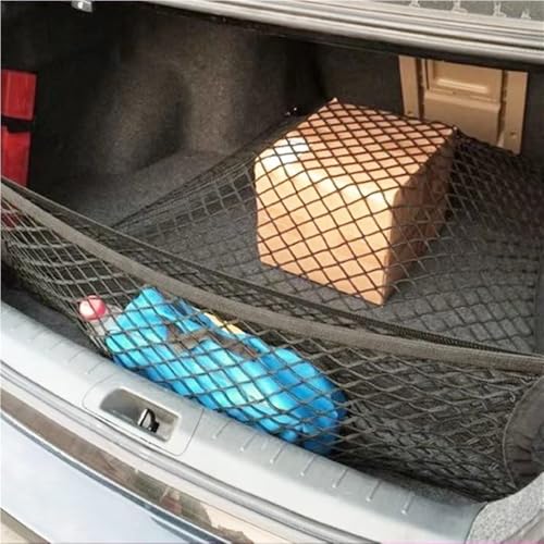 Filet de rangement coffre voiture nylon 110x40 cm extensible - 4