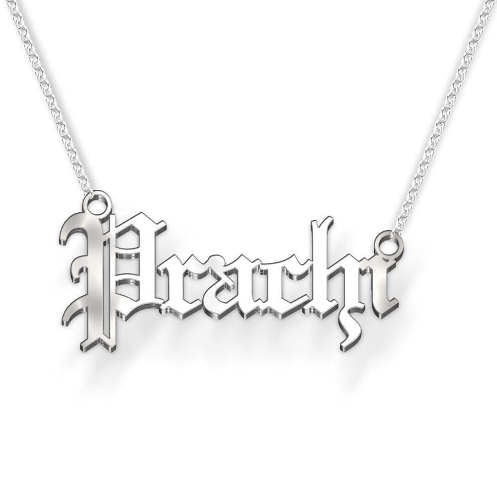 DREAMRAX Prachi Name Necklace in Silver Polish – English Block Font, Personalized Jewelry for Women, Anti-Tarnish & Splash Proof, Custom Gift, Stylish & Modern Design, Best for Everyday Wear (B09DL6WSWX) Amazon Price History, Amazon Price Tracker