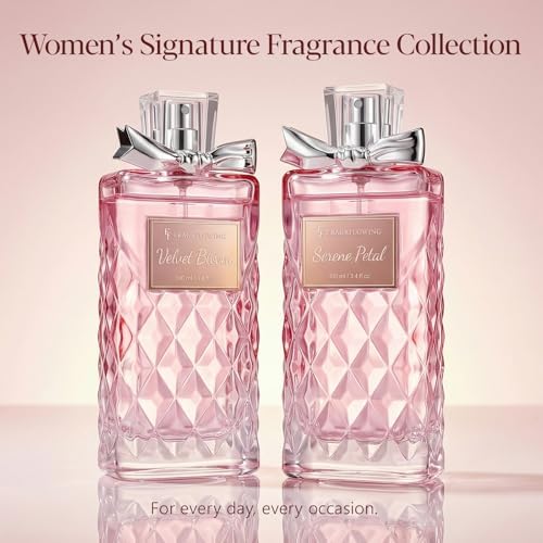 Perfume for Women, Alcohol-Free Long Lasting Floral Fragrance, Light & Soft Scent with Rose, Jasmine & Peony, Peach, Patchouli & Musk Base, 100ml / 3.4 fl oz, Gift for Women & Moms (Velvet Bloom) — view 9