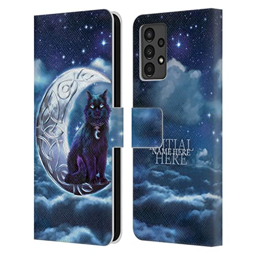 Coque Portefeuille en Cuir Samsung A13 Personnalisée Brigid Ashwood Chat Noir
