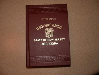 Hardcover Fitzgerald's 2005 Legislative Manual (State of New Jersey) Book