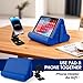 Sttargxing Universal Multi-Angle Tablet Holder - Soft Pad Stand with Net Pocket & Phone Stands for Lap, Knee, Sofa and Bed Phone Pad Stands(Blue)