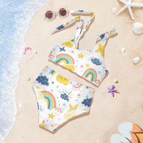 Girls Bikini 2 Piece Swimsuit Set Swimwear Cute Bathing Suits for Girls 3-12T4