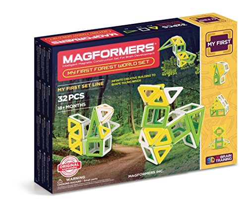 Set de constructie, Magformers, 32 piese, Multicolor