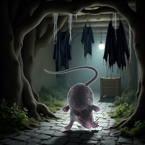 DPWOUM Ratten-Maus-Modell-Figuren aus Kunststoff, für Halloween, Tricks, Requisiten, schwarz, preiswert, Party- und Scherzartikel, Ornamente