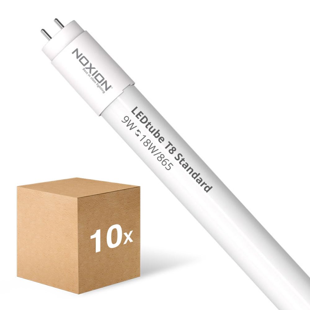 Noxion Mehrfachpackung 10x LED Röhre T8 Avant (EM/Mains) Standard Output 15W 1800lm - 865 Tageslichtweiß | 120cm - Ersatz Für 36W