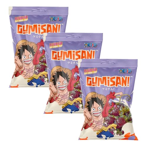 Gominolas sabor a Uva Edición One Piece 180g - Pack 3 unidades (3x180g)