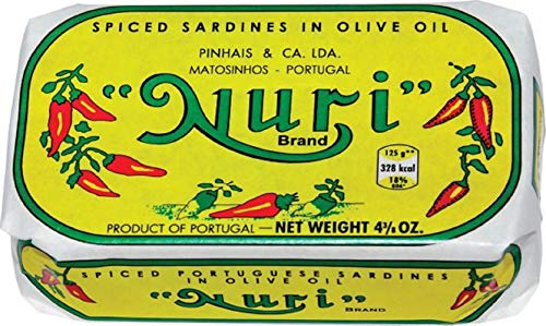 NURI Portuguese Sardines in Spiced Olive Oil - 2 Pack - (4.4 oz cans)