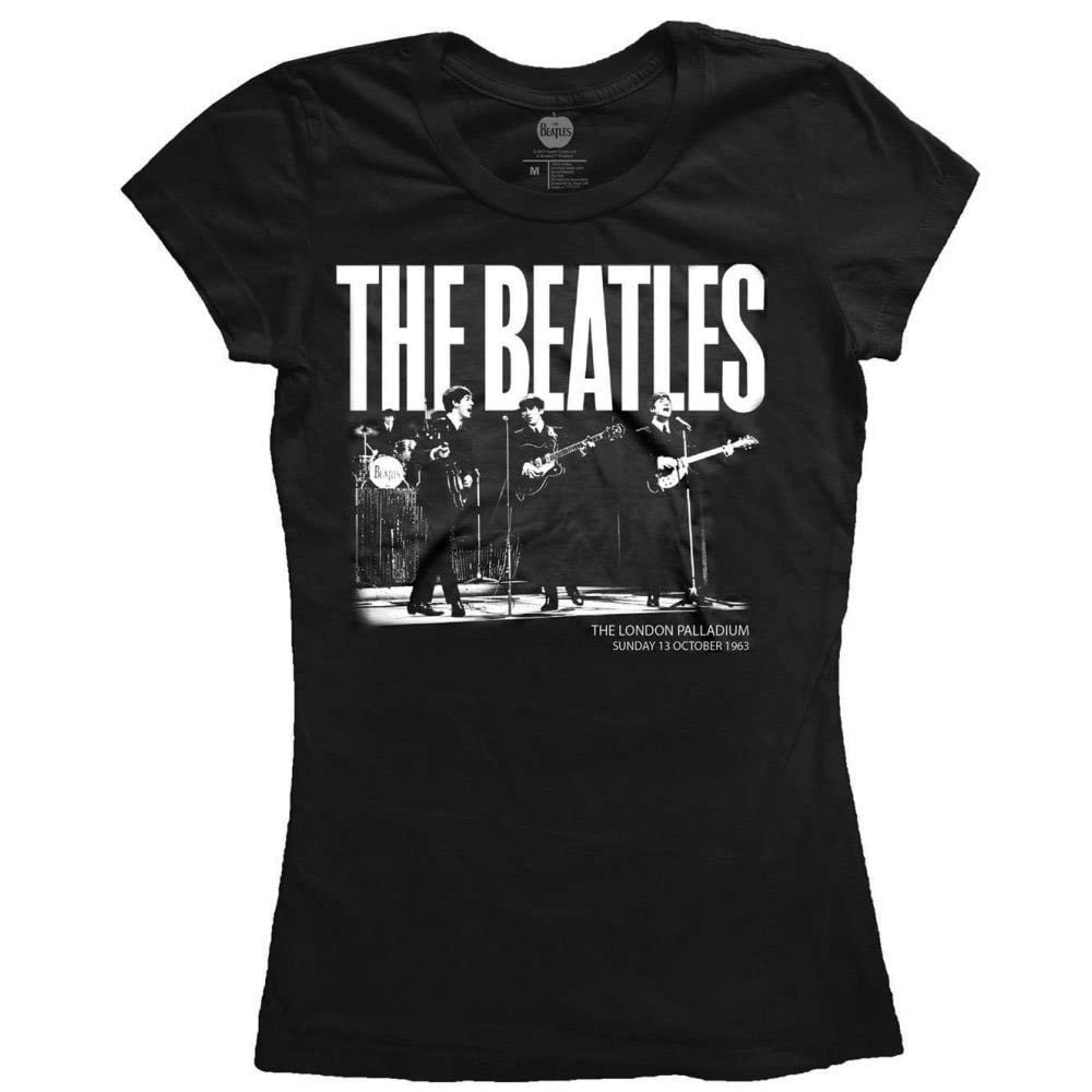 The Beatles Women's Black / 1963 The Palladium T-Shirt (Xxl) (Black)