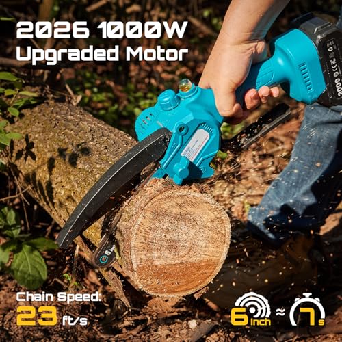 SEESII 6-Inch Upgraded Cordless Chainsaw