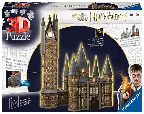 Ravensburger - 3D Puzzle Hogwarts Castle – Astronomy Tower – Night Edition