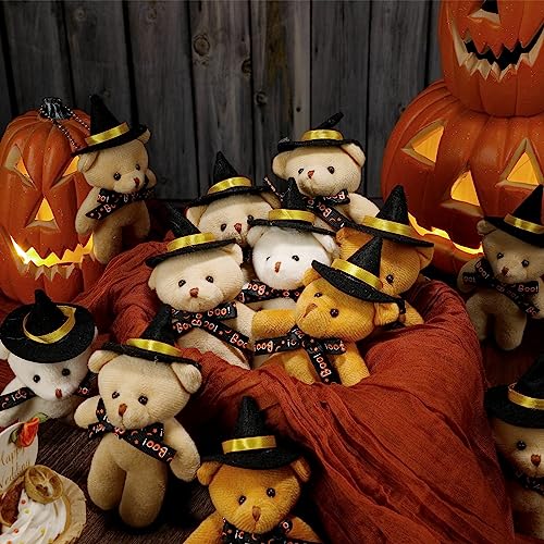 Sotiff NL-SOTIFF-1835 24 Pcs Mini Halloween Bear Bulk, Stuffed Animal Plush Bear thumb #1