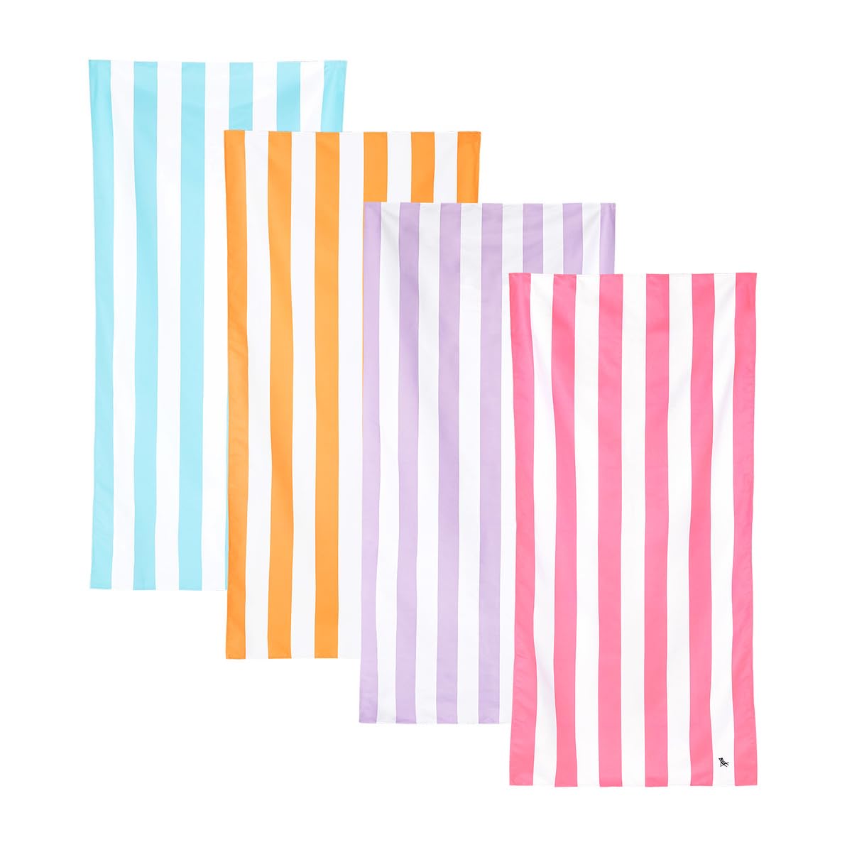 Dock & Bay Quick Dry Beach Towel - Set of 4 - Pastel Pic N Mix, Large