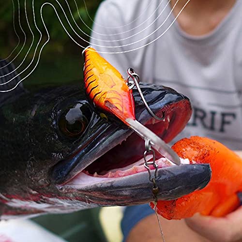 Angelhaken aus Kohlenstoffstahl Salzwasserfisch Widerhaken Stahl Angeln Vorfach Hecht Widerhaken Karpfen Angelhaken… – Bild 8