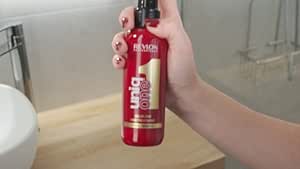 REVLON PROFESSIONAL UniqOne All in One Protector Térmico Pelo, Hidratación Profunda Cabello, Tratamiento en Spray sin Aclarado, Desenredante Pelo Mujer, 150 ml