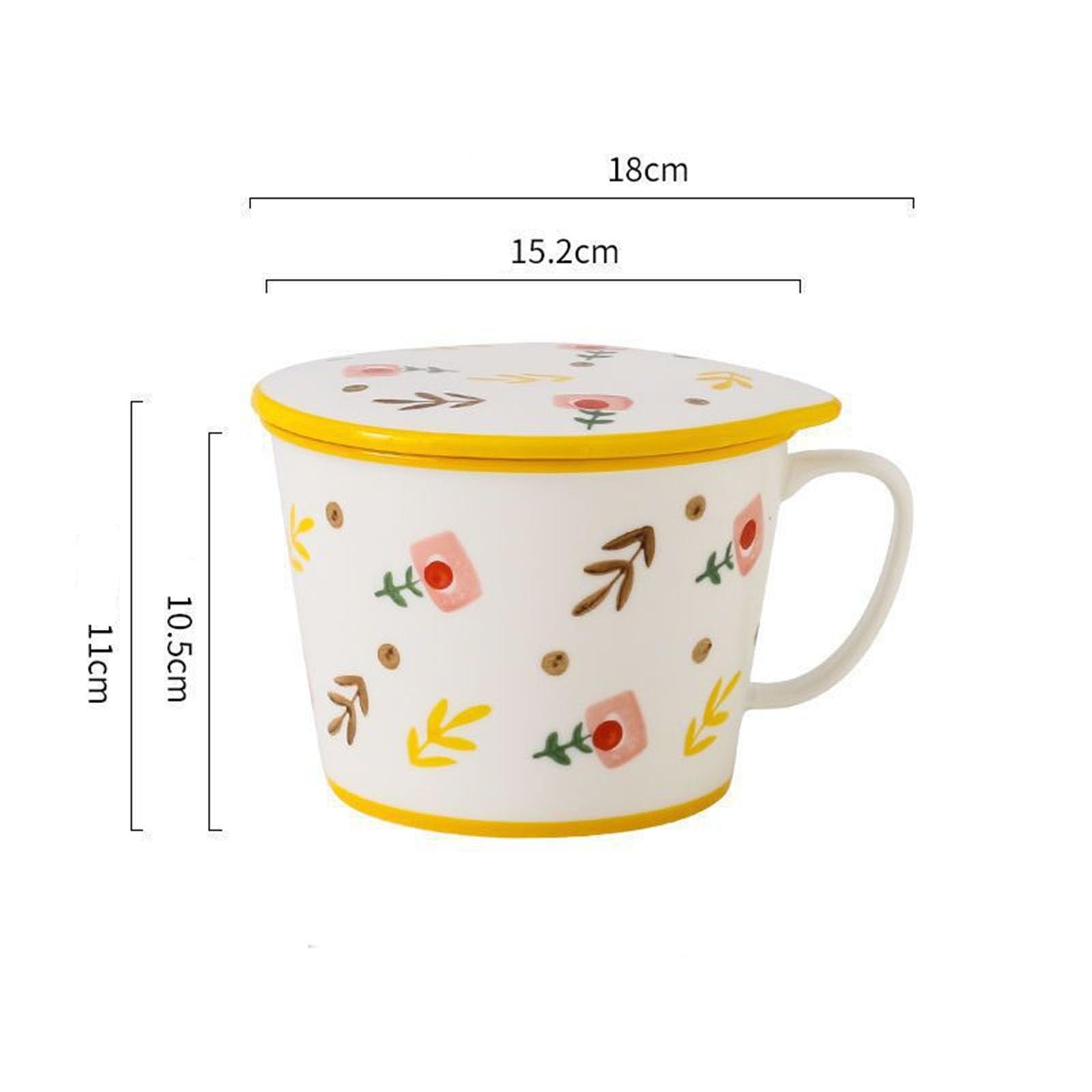 SAeWare Barattolo in ceramica per olio in ceramica, per spezie, casa, cucina, peperoncino, olio per cucina, colore giallo, 18 x 11 cm, giallo, 18 x 11 cm