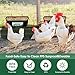 PIREKZUNT 2 Pack Chicken Duck Feeder, Poultry Feeders and Waterers, Hanging Goat Feeder, Livestock Feeding Container, Feed Trough and Waterer Bucket with Clips(Black)