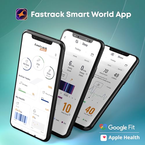 Fastrack Astor FR2 Pro Smart Watch, 1.43” AMOLED Display, 466 * 466 Pixel Resolution, SingleSync BT Calling, AI Voice Assistant, 100+ Sports Modes and Smartwatch Faces, IP68 (Black) (Image - 7)