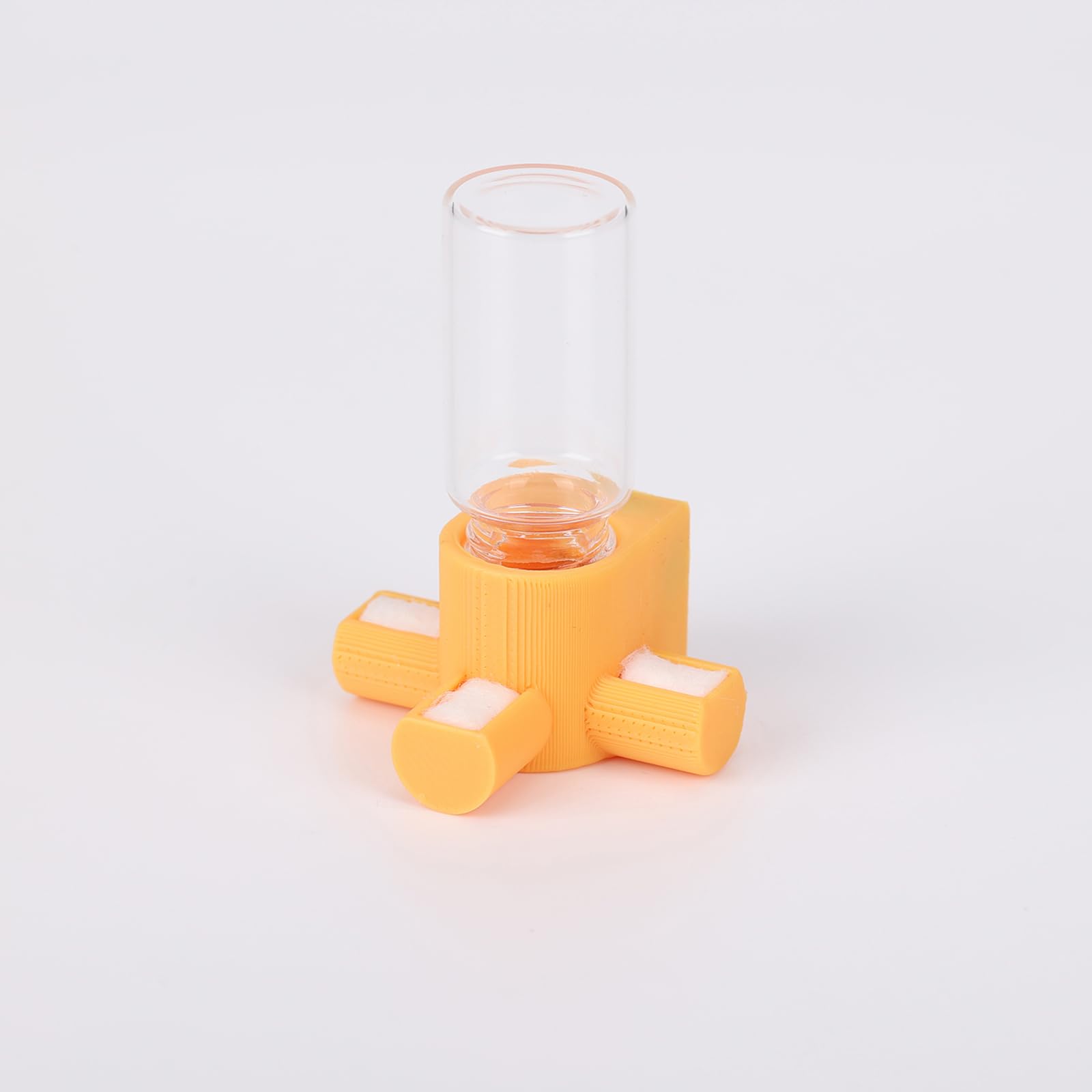 Daerky Jumping Spider Water Dispenser, Magnetic Hanging Feeder,Suitable for Jumping Spiders,Tarantulas, Praying Mantises,Arboreal Animals, and Other Small Animal Enclosure Accessories,5ML (Orange)