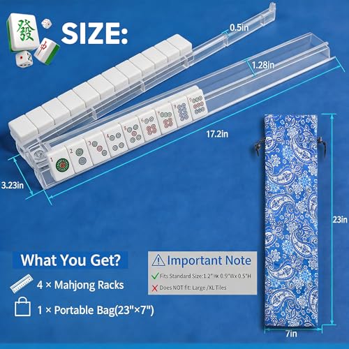 Soportes de Acrílico Transparentes para Mahjong 17.2 Pulg miniatura 3