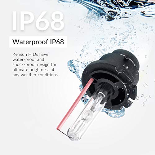 Image of Premium HID Xenon Low Beam Headlight Replacement Bulbs - by Kensun - (Pack of two bulbs) - D2S - 20000K
