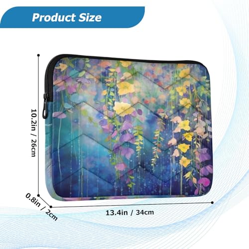 Funda para Laptop 13-14 Pulgadas con Estampado de Flores miniatura 3