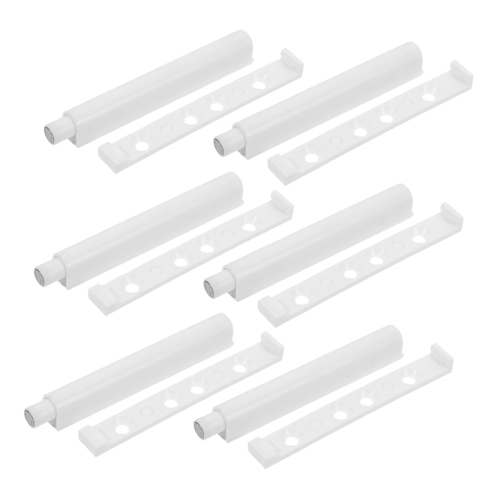Housoutil 6Pcs Quiet Close Cabinet Door Dampers Soft Closing Rebound Device for Kitchen Cabinets and Wardrobes Plastic Door Lock Buffer Damper for Smooth Operation