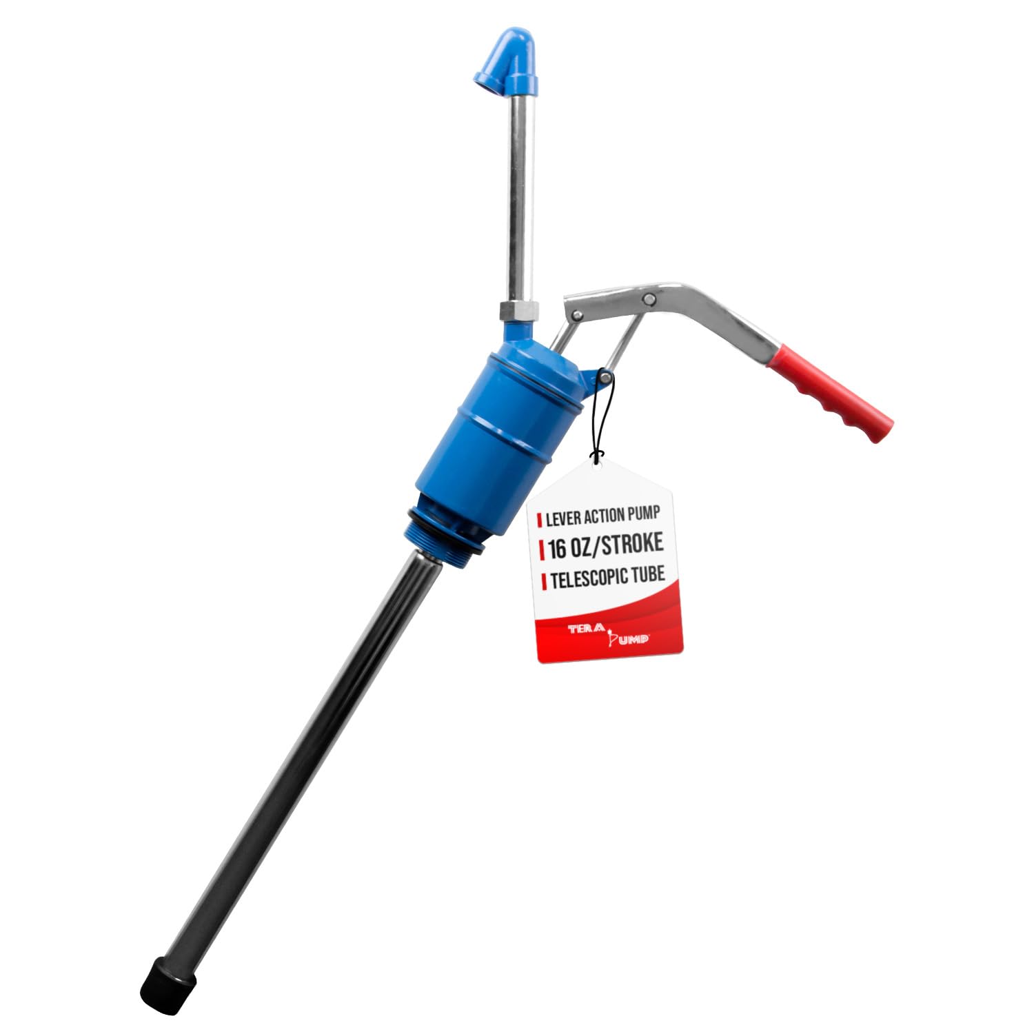 Heavy Duty Manual Hand-Operated Drum Barrel Pump Lever-Action High Viscosity For Thicker Liquids Motor oil, Gear oil, Cutting Oils, Lubricants, etc.