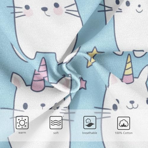 Wusikd Cute Cats Boys' Underwear Cotton Unicorn Horns Boys Briefs Soft Toddler Underwear 2T3