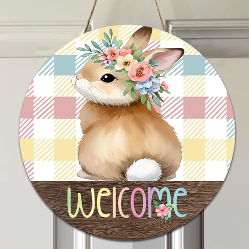 Easterdoordecorationseasterwreathsforfrontdooreasterspringdoorhangereastersigneasterwallporchhangingdecorbunnywreath12inchpinkbluebuffaloplaideasterwelcomedoorsign Urban Country Home Decor Easter door decorations easter wreaths for front door easter spring door hanger easter sign easter wall porch hanging decor bunny wreath 12 inch pink blue buffalo plaid easter welcome door sign urban country home decor