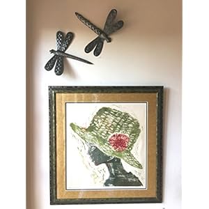 Gardendragonfliessetof2falldecorativeplaquesforindooroutdoorsmallornamentalwallplaqueshomedecorhandmadeinhaiti9x11inches Urban Country Home Decor Garden dragonflies set of 2 fall decorative plaques for indoor outdoor small ornamental wall plaques home decor handmade in haiti 9 x 11 inches urban country home decor