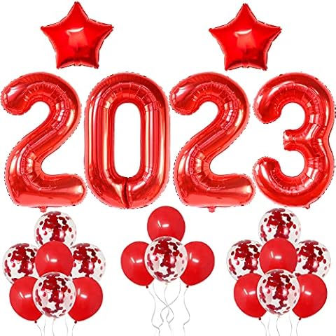 Big 40 Inch Red 2023 Balloon Arch Set - Chinese New Year Decorations 2023 | Red New Years Eve Party Supplies 2023 | Red New Years Eve Decorations, NYE Party Supplies 2023 | Lunar New Year Decorations Cover