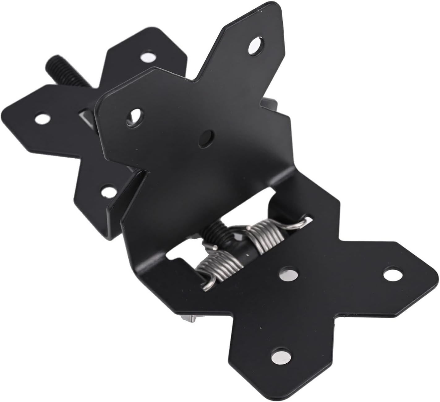 Carbon Steel Self Closing Gate Hinges, Heavy Duty 90 Degree Gate Hardware Hinges for Fences and Barriers