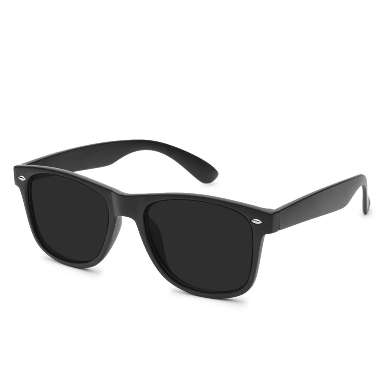 Fuisetaea Outdoor Retro Distance Polarized Myopia Sunglasses -0.50 Driving Tinted Gray Nearsighted Glasses