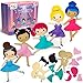 CRAFTILOO Ballerina Dancers Sewing Kit for Kids, Fun and Educational Craft Set for Boys and Girls Age 5-12, Sew Your Own Felt Ballerina Craft Kit for Beginners