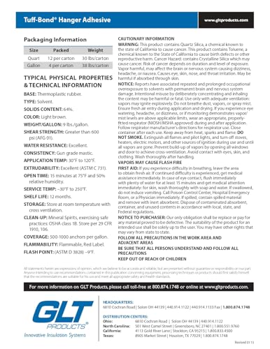 Tuff-Bond Adhesivo para Soportes de Aislamiento miniatura 3