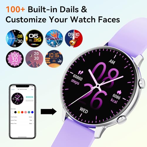 Hwagol Smart Watch (Answer/Make Calls), 1.39" Fitness Tracker, Smartwatch Heart Rate/Sleep Monitor/Pedometer/Calories, 140+ Sports Modes, Waterproof Women's Men's Fitness Watch for Android iOS - Image 4