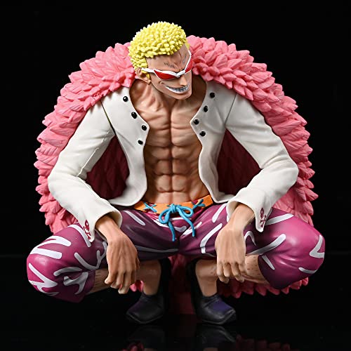 Duezkup The Grandline Men Vol. 17 - Sea Thief Anime Dxf ~ 6.2" Donquixote Doflamingo Pvc Figure Interchangeable Face #TOP7