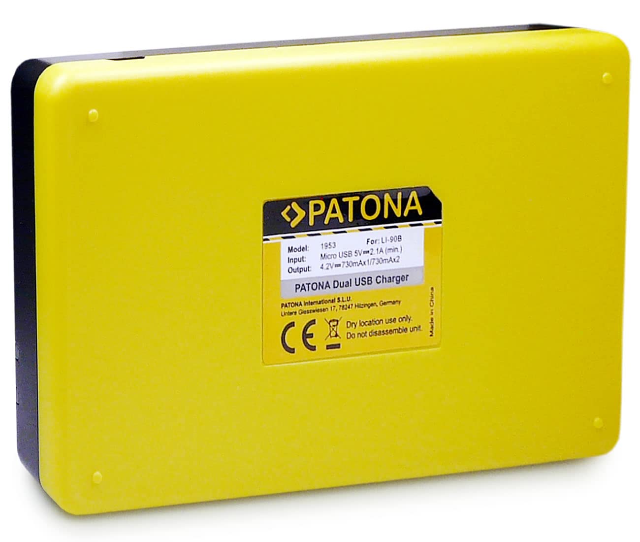 PATONA Chargeur Double avec 2X Batterie de Rechange pour Olympus Li-90b, Li-92b Battery Compatible avec Olympus Tough TG-6 TG-5 TG-4 TG-3 TG-2 TG-1 Stylus XZ-2
