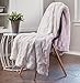 Chanasya Premium Embossed Faux Fur Throw Blanket - Super Soft, Lightweight Minky Blanket - 50