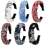 Lieferumfang - 6 Stück Paisley Haarreifen für Damen