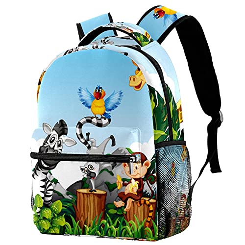 Sac à dos d'école motif carte de pirate sacoche décontractée multicolore originale
