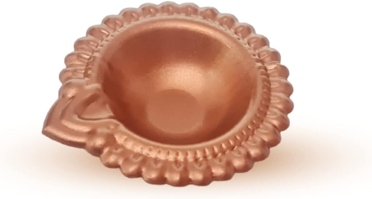 Brown Color Diya Mix Metal Pooja Decorative Diya,Diwali Gift Item,Metal Deep,Navrathri Oil Diya,Deepawali Color Diya,Deepawali Diya Kuber Diya Diwali Oil lamp Diya(Buy 20 Get 4 Free) Diya
