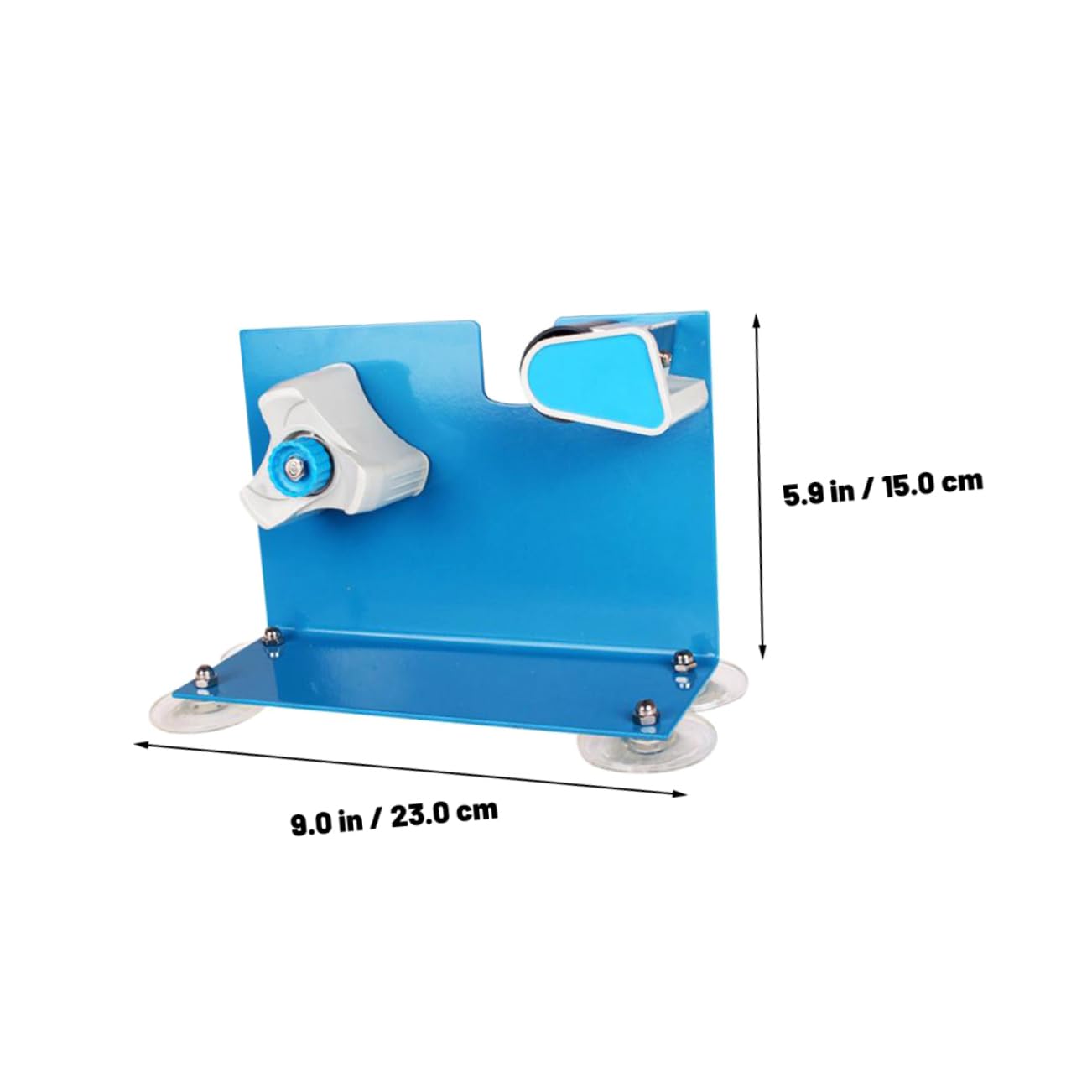 Lurrose Distributore di Nastro Adesivo da Tavolo Taglierina Seghettata, Design Creativo in Ferro e Plastica, Facile da Usare per Ufficio e Scuola