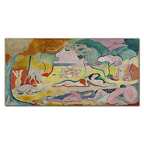 Décoration murale salon avec l'impression sur verre acrylique Coloray Joie en format 100x50cm